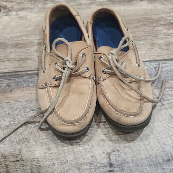 Sperry Top Slider boys original boat shoe 13 brown - Picture 1 of 10